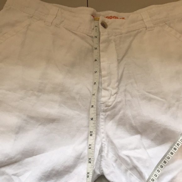 REYN Spooner White linen flat front Chino shorts size 36 - Picture 6 of 9